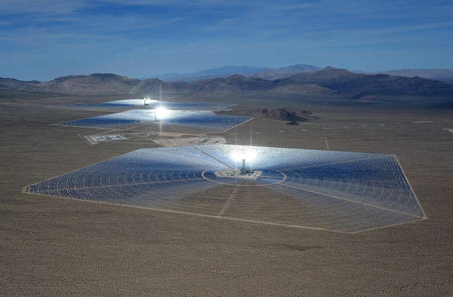 The Ivanpah Solar Electric Generating System is one of many that contributed to a new milestone for renewable energy in California. Photo: Ethan Miller, Getty Images