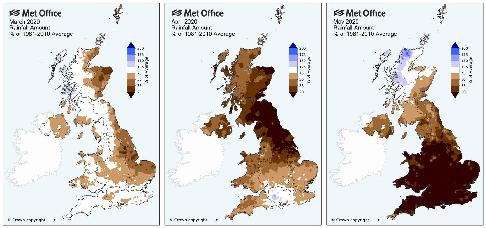 Met office Why 2020 saw a recordbreaking dry and sunny spring across